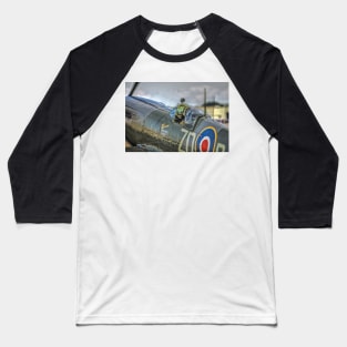 Supermarine Spitfire MkIXb Cockpit Baseball T-Shirt